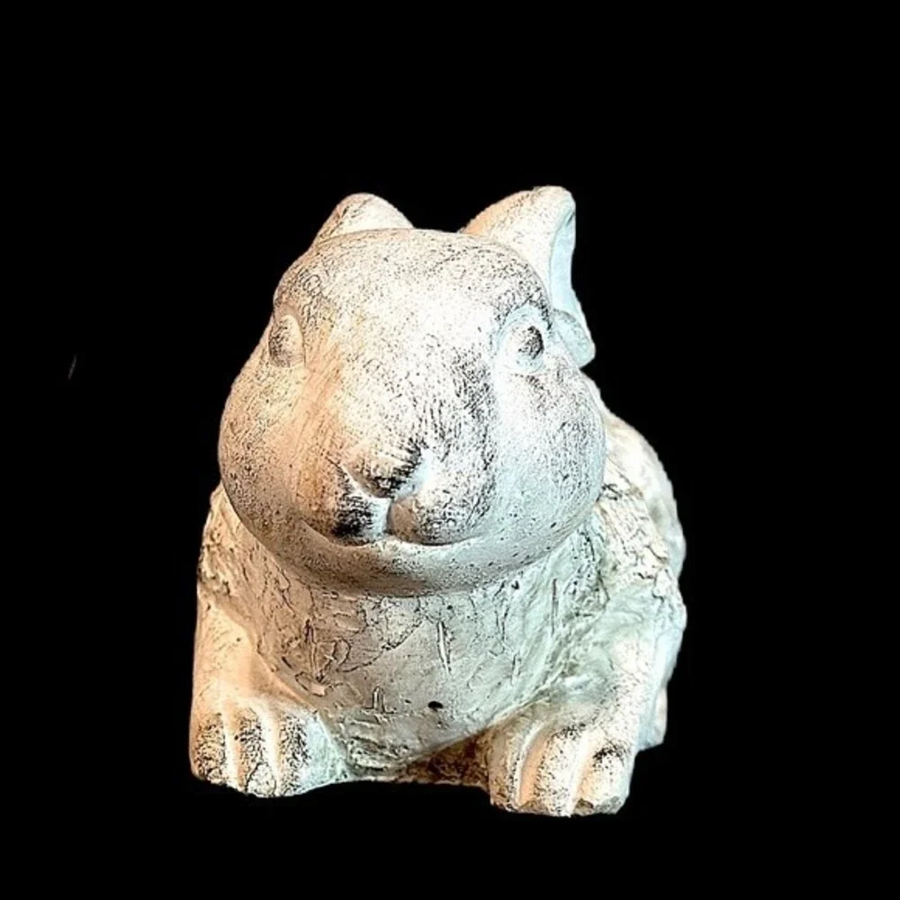 Farmhouse‎ French Concrete Bunny Rabbit Figurine Spring Home Decor - Picture 3 of 8
